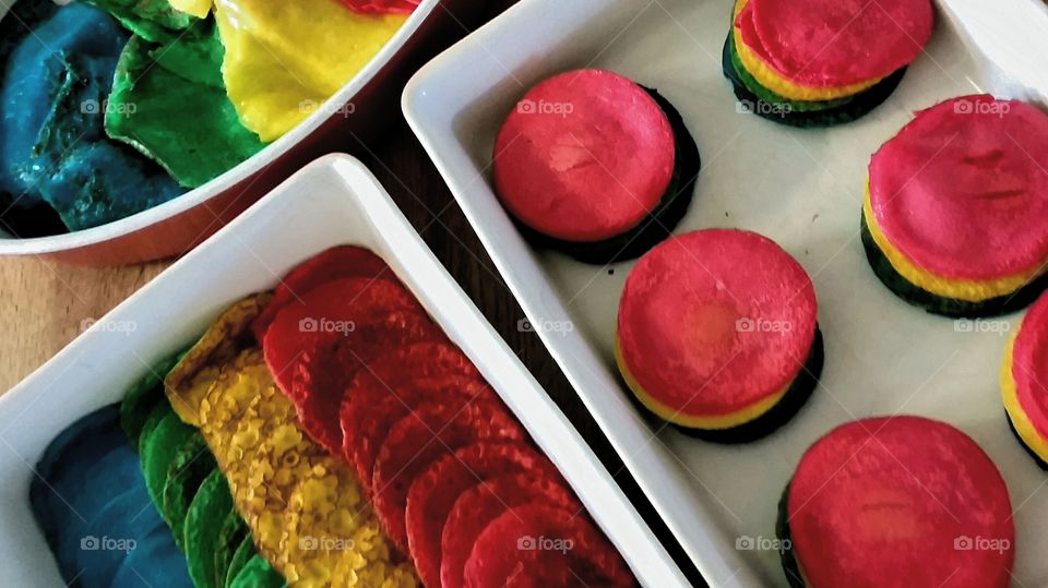 Colourful pancakes!