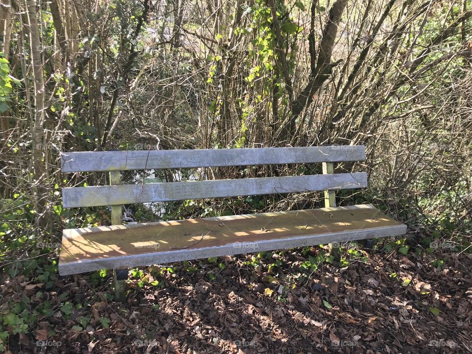 Comfortable seating facility, wrapped in lovely spring sunshine with a backdrop of calming countryside.