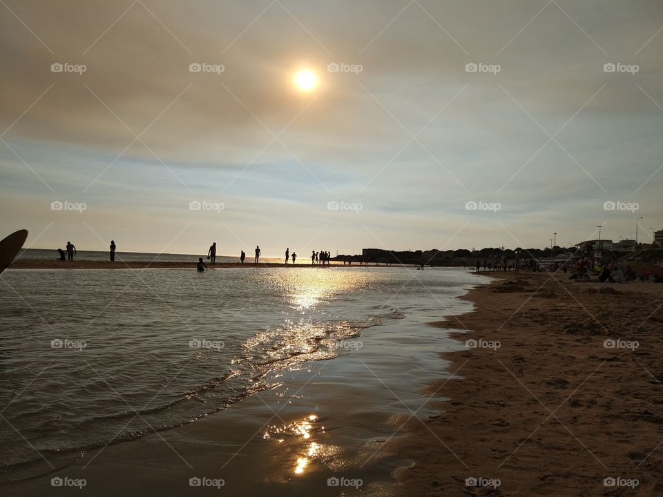 Sunset, Beach, Water, Sea, Dawn