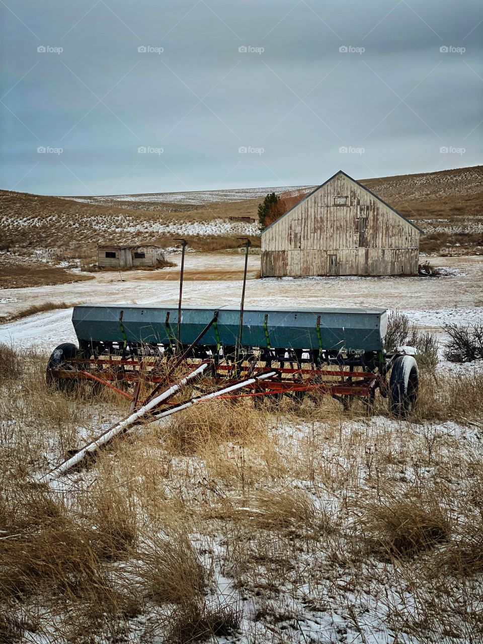 Winter finally arrives on the farm