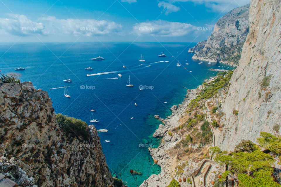 Landscape island Capri, Italy