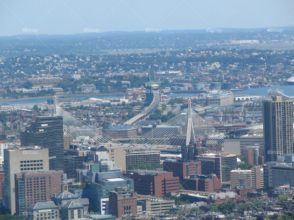 Panoramic view of Boston, USA 