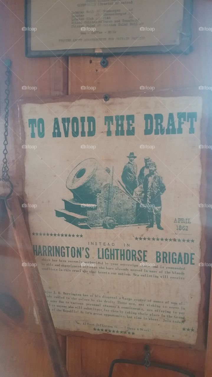 Vintage War Poster - Avoid the Draft