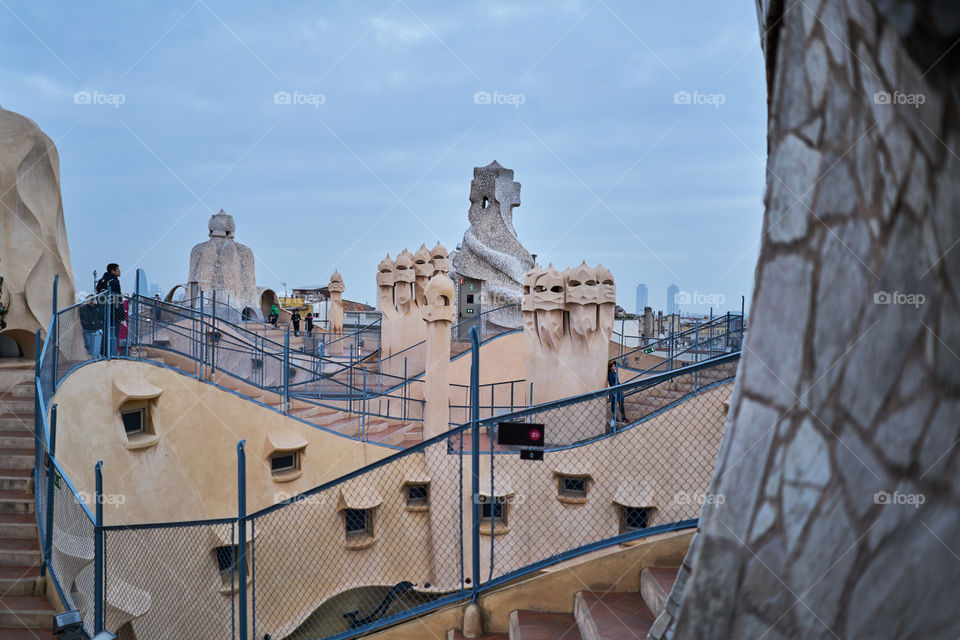 Casa Mila. Chimneys