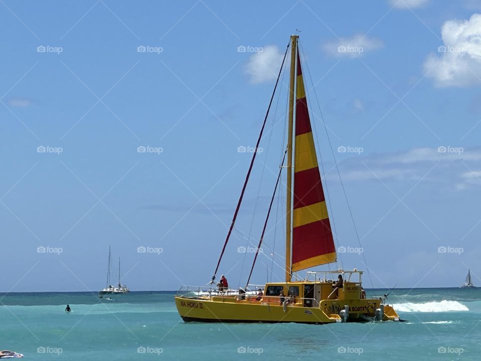 Shipping in the ocean (Hawaii)