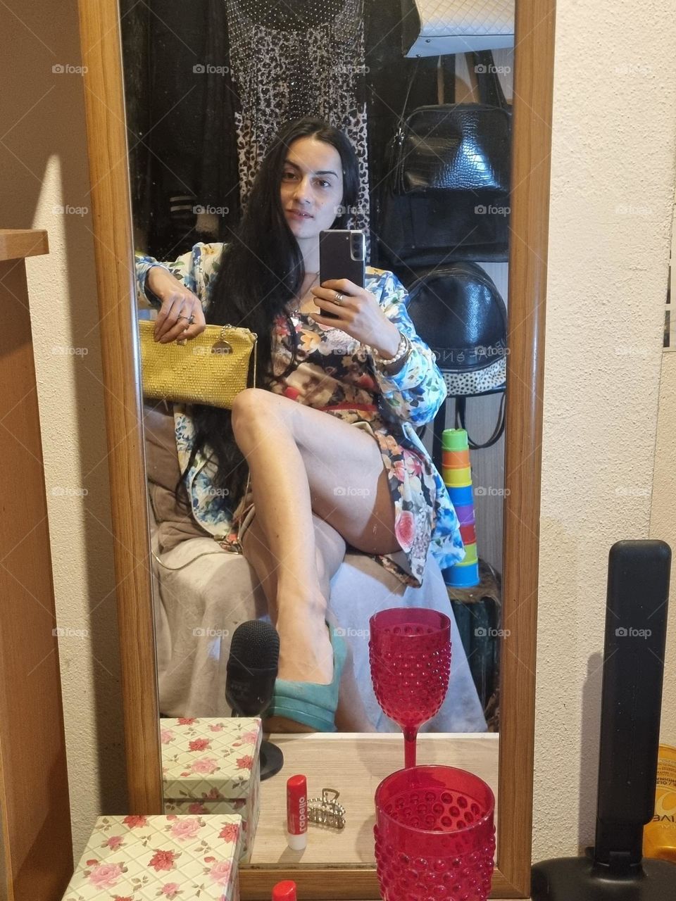 A toast to colors with clothes