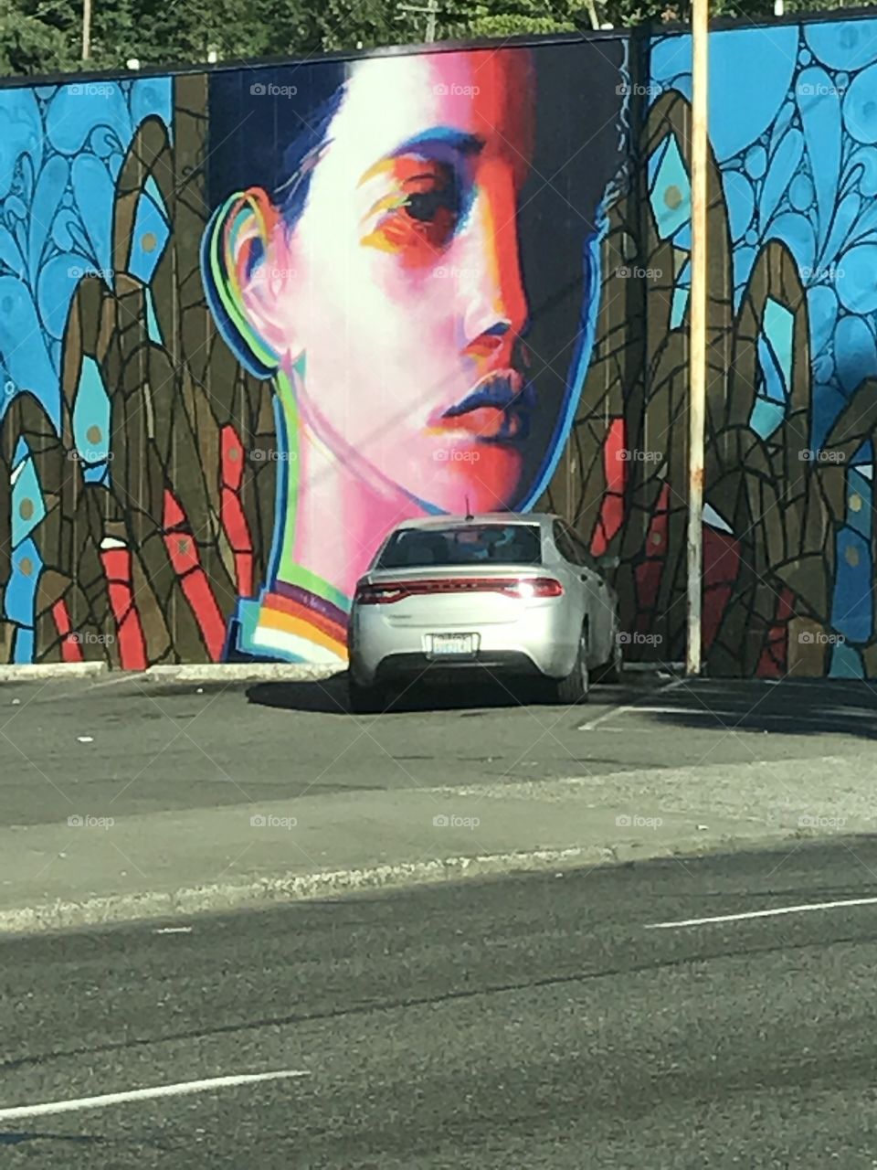 A beautiful painting on a wall in downtown Seattle