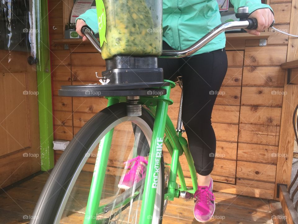 Bicycle powered smoothie