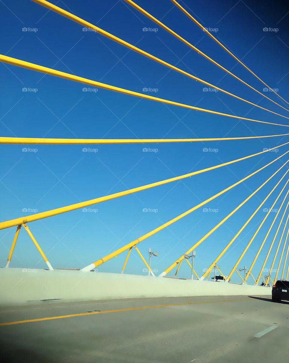 The infamous Sunshine Skyway Bridge.