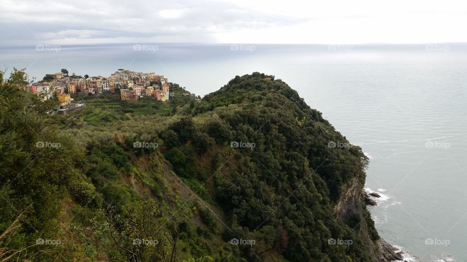 Cinque Terre, Italy landscape in April 2015.