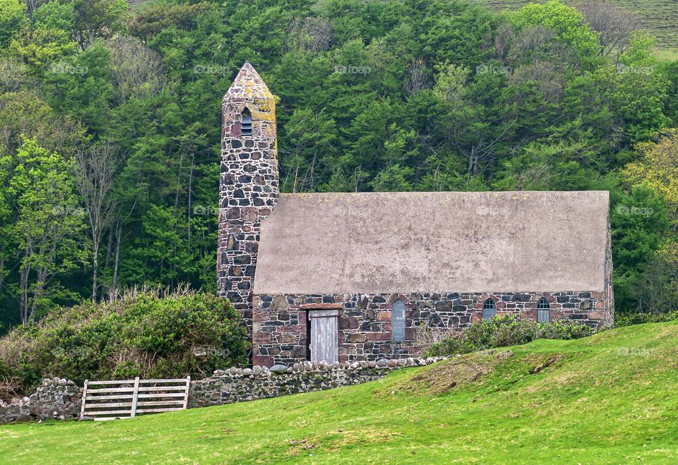 St Columba's Church or Rhu Church on the Hebridean island of Canna.