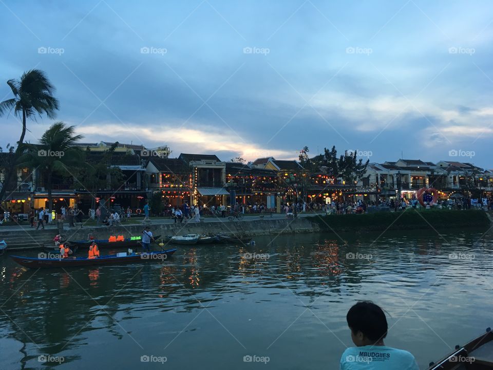Hoi An, Vietnam in the evening 