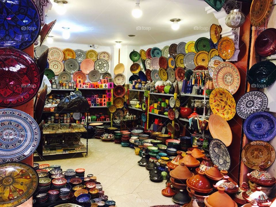 One of the beautiful Moroccan artisanat at marrakech market JEMAA EL FENA