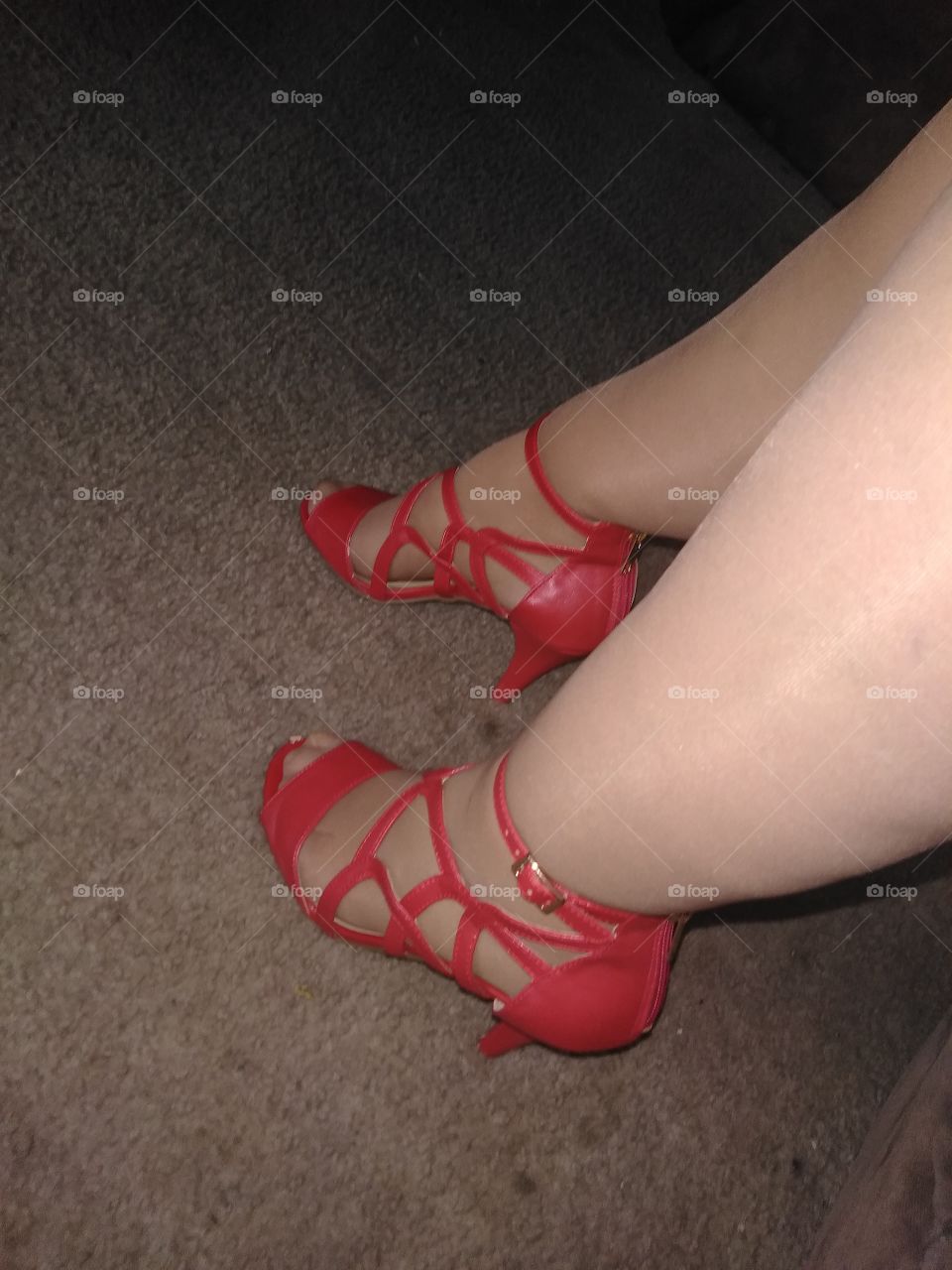 red shoes from avon