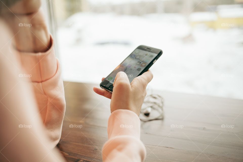 Girl using mobile