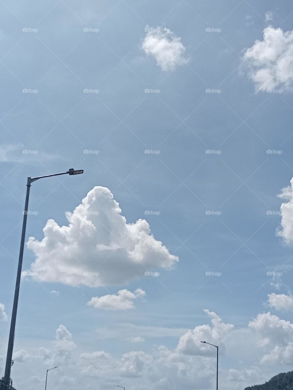 *Ravarma*  Happy white, Gentle picture, Sky blue, lamp