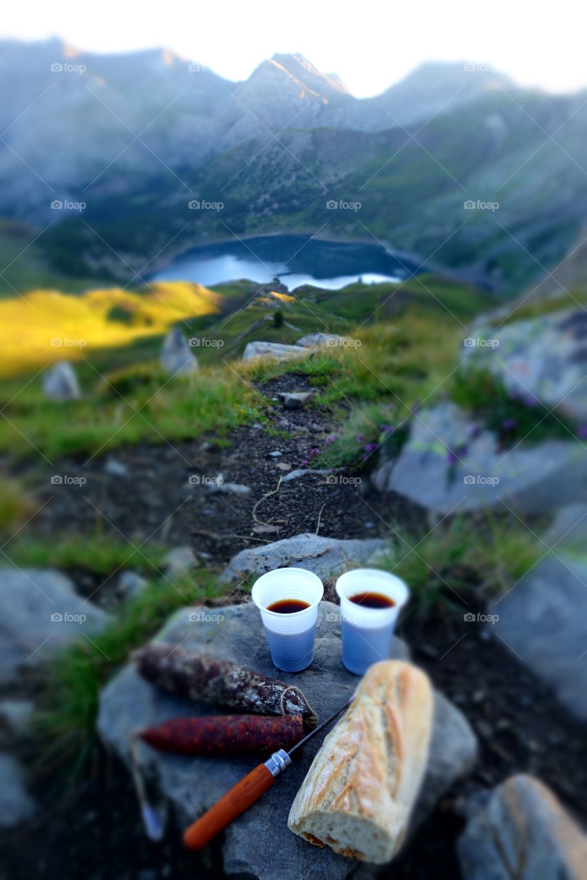 Breakfast on the top of the world