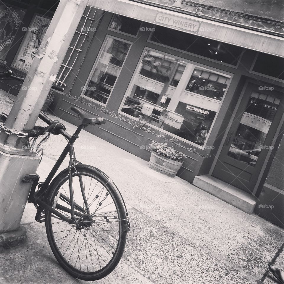 Bike nyc. Just another street corner. 