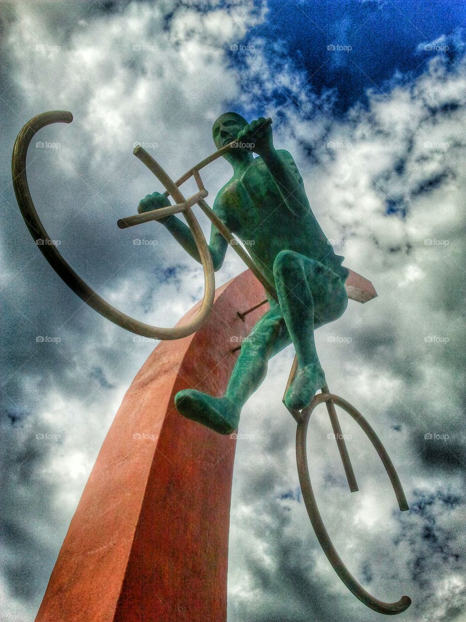 Tribute to cyclist. Sao Vicente/Brazil