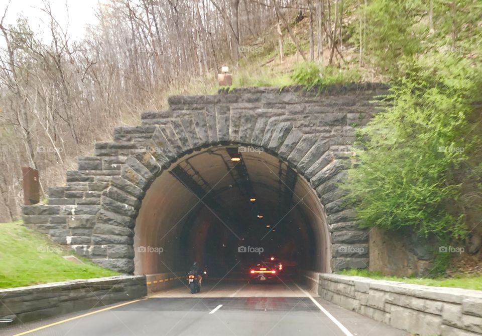 A tunnel in the Smokey Mountains of Tennesee