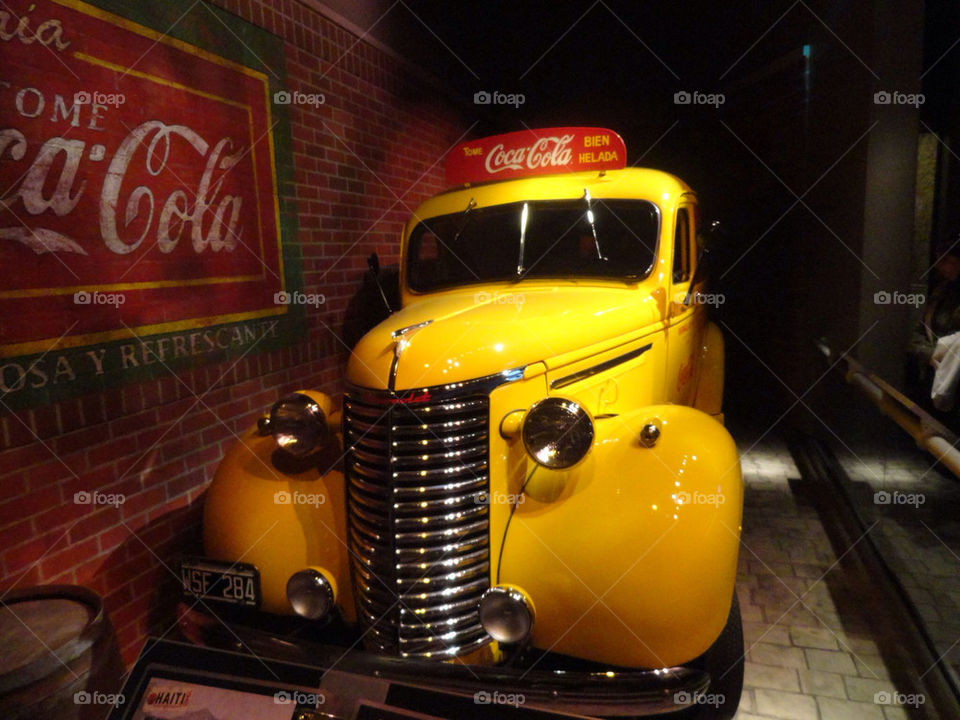 yellow car coca cola by feche_103