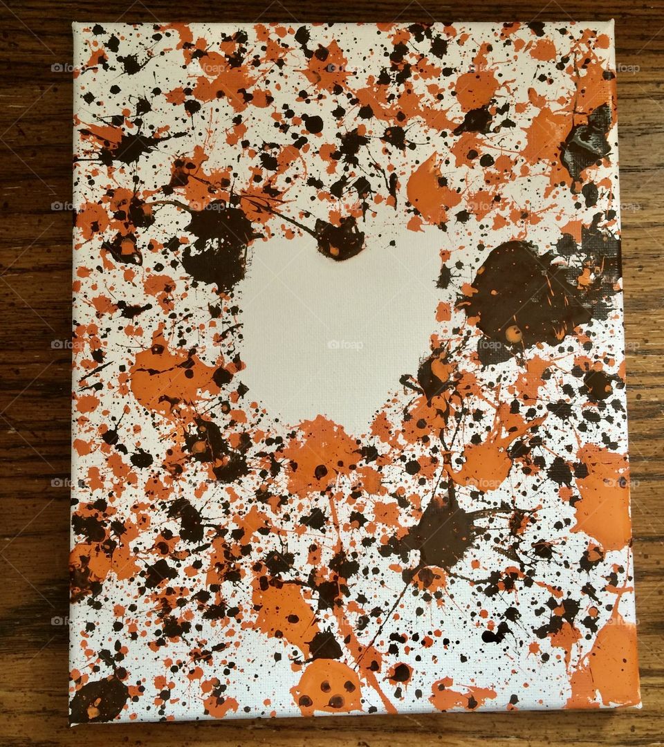 Ohio Art, Browns football team Art, splatter painting 