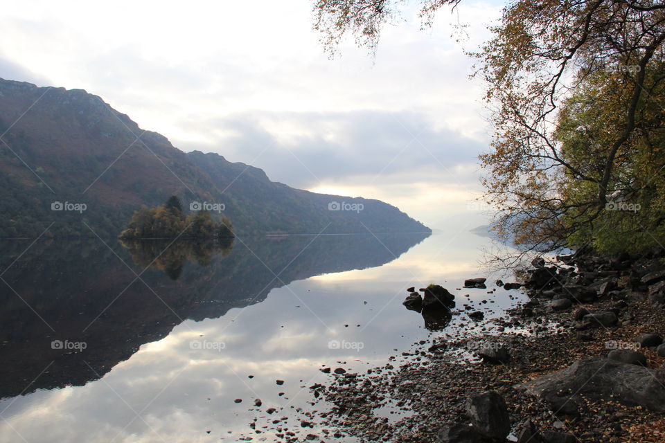 Loch Lomond looking beautiful on an Autumnal morning.