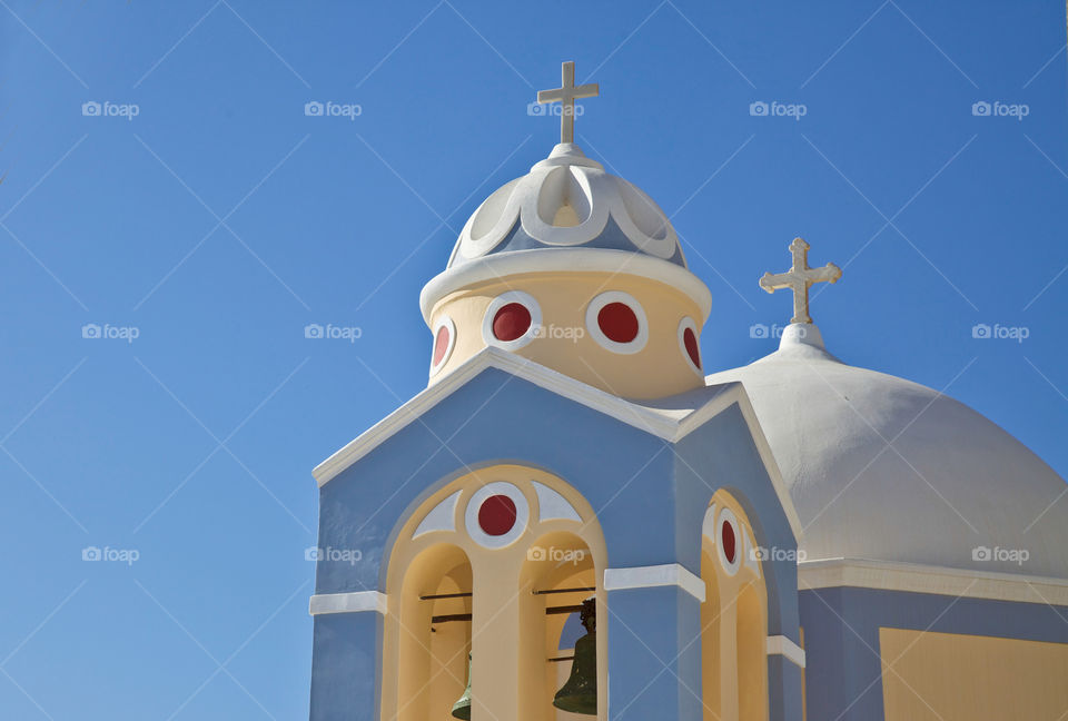 Pastell colored church. 