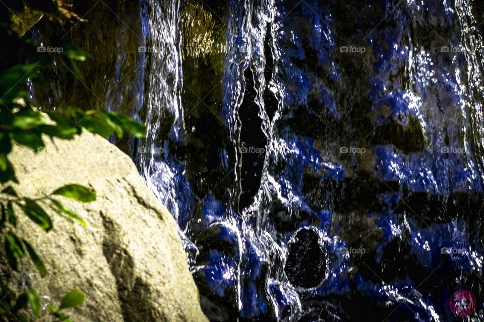 Waterfall . Waterfall at a botanical garden in the summer time. 