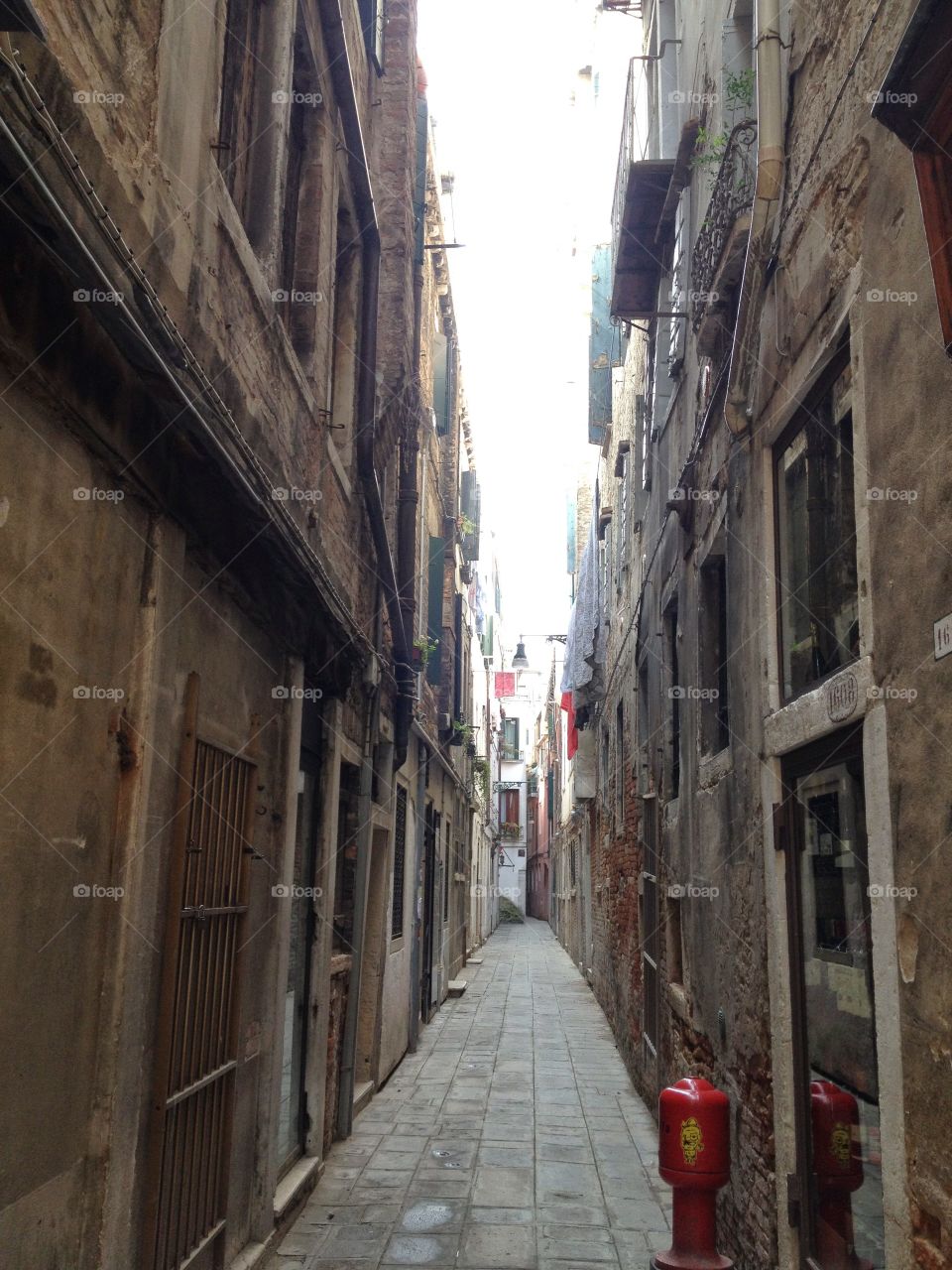 One street in Venice 