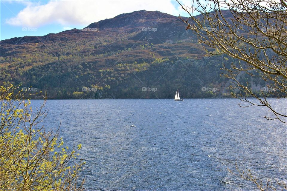 Sail Boat on Loch Ness