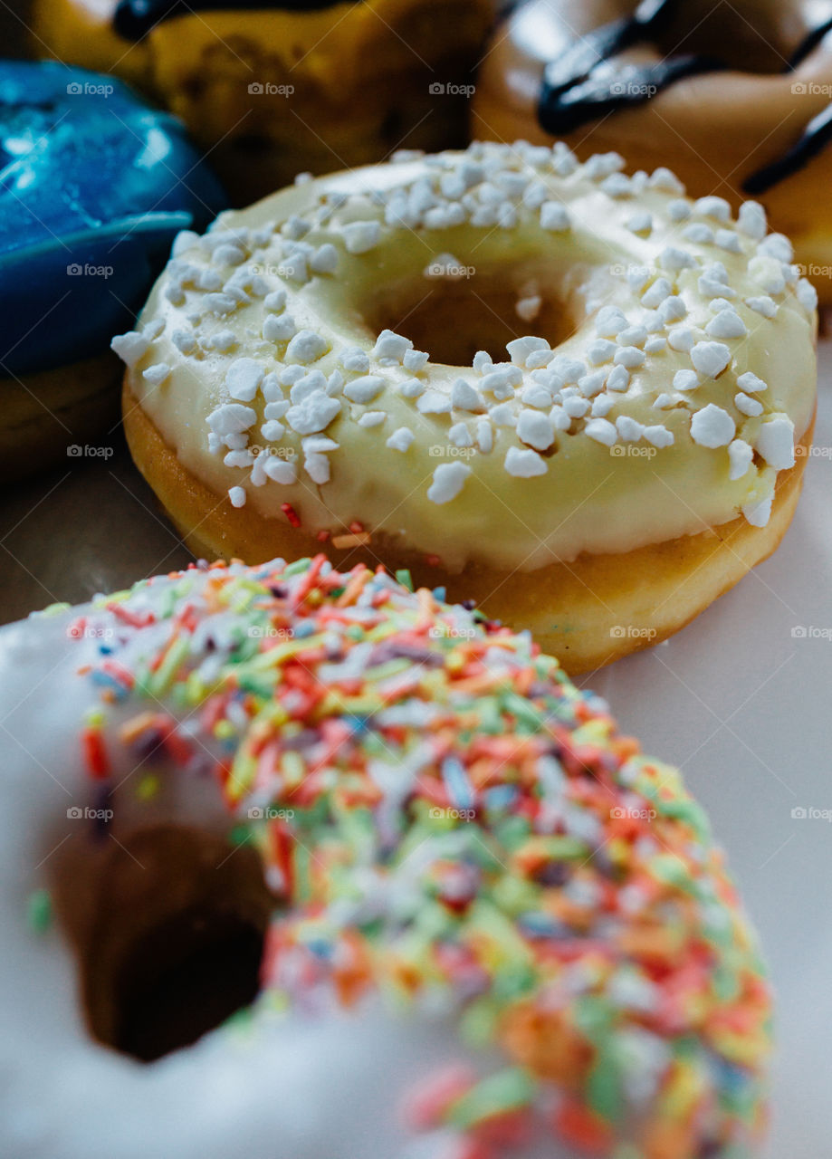 Close-up of donut