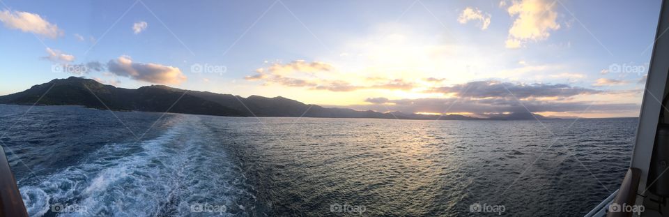 floating on the water 