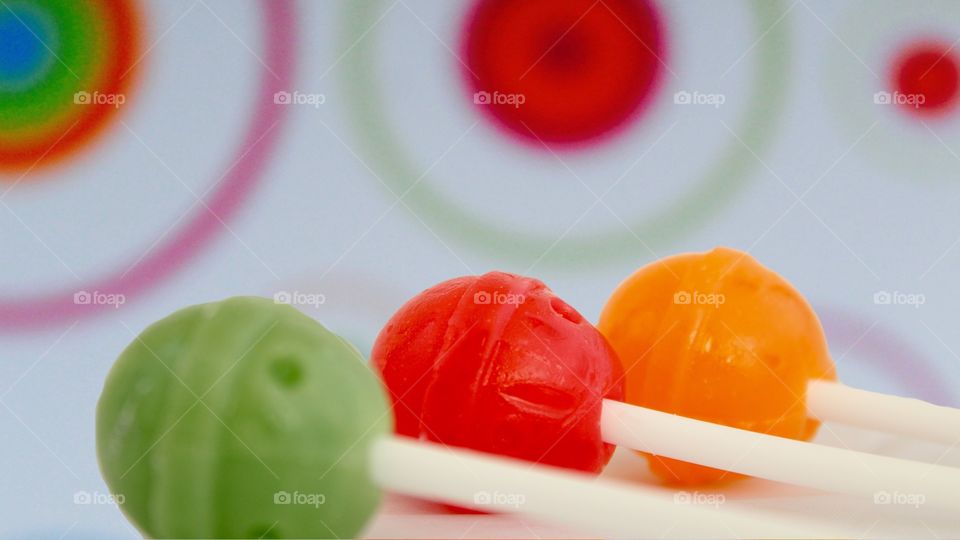 Colorful lollipops