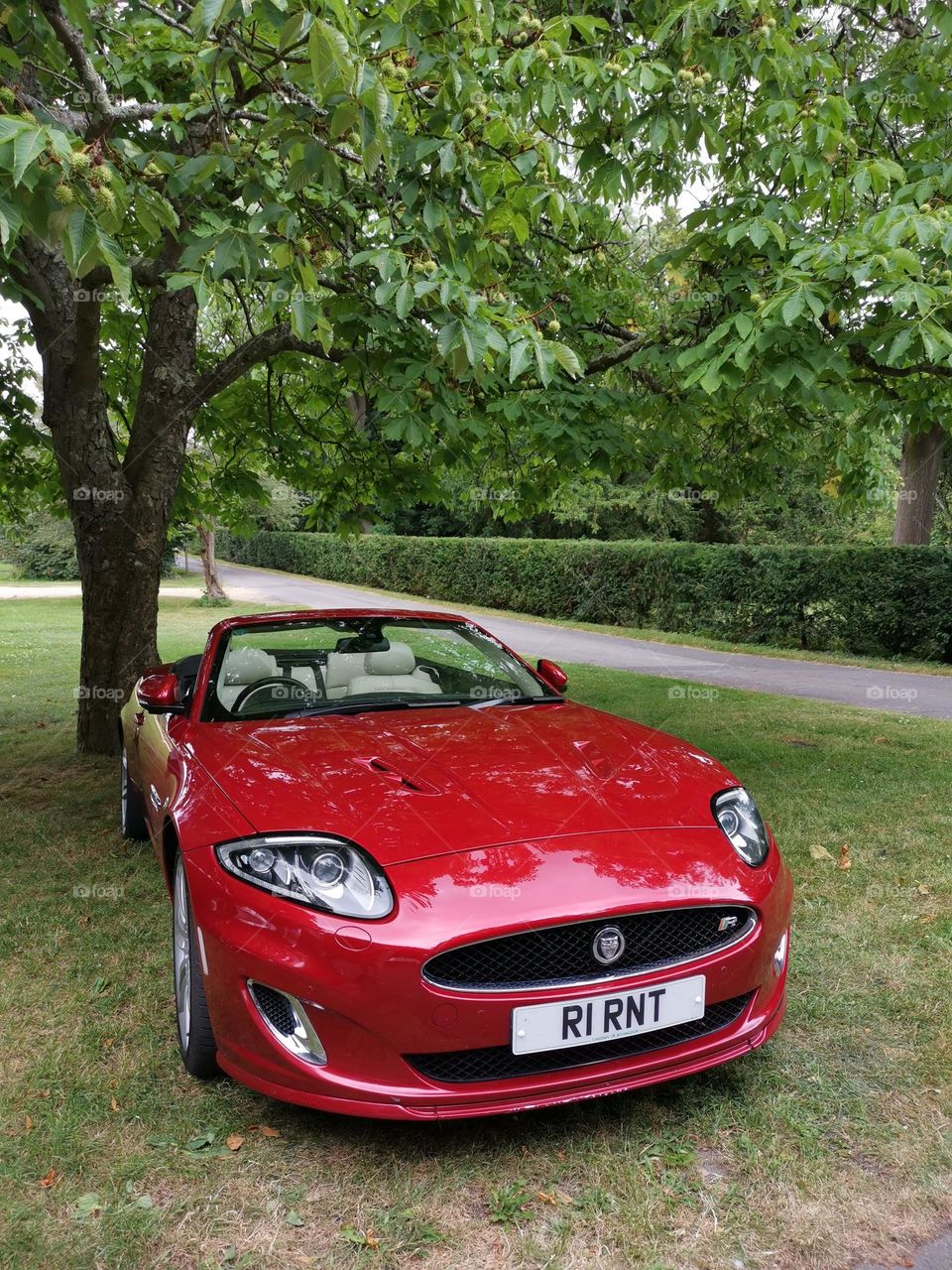 Car with soul. Red car.