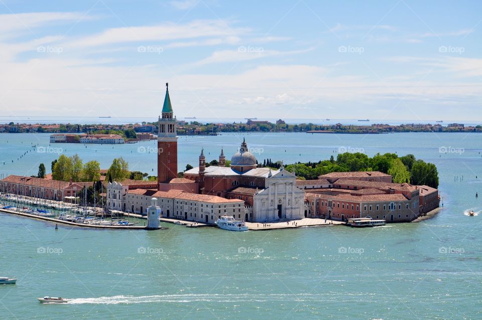 Roof top view on Venice island  