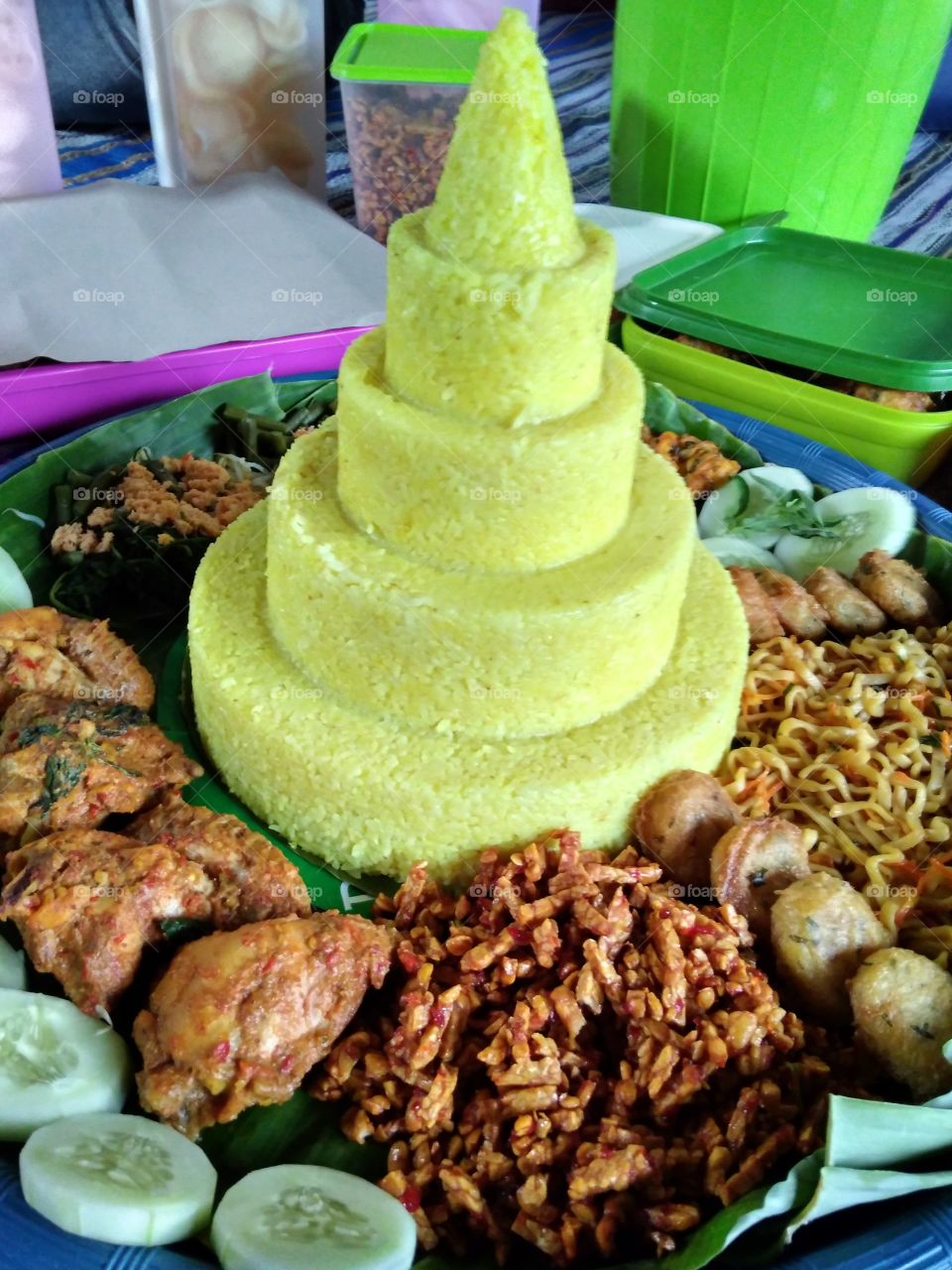 Tumpeng ritual Java