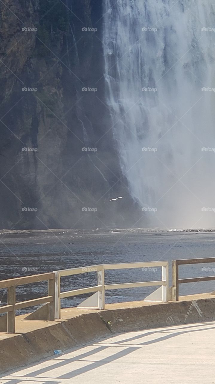 Waterfall in the sunny,