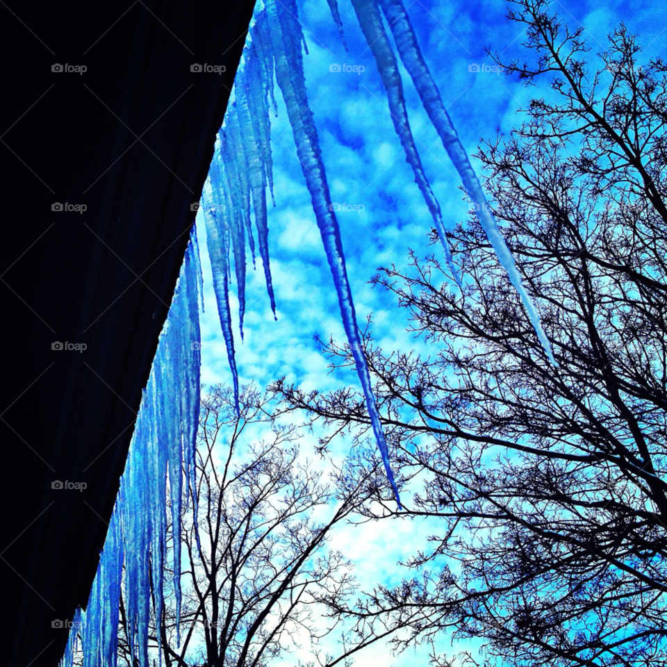 ice icicle snow winter by somebeach