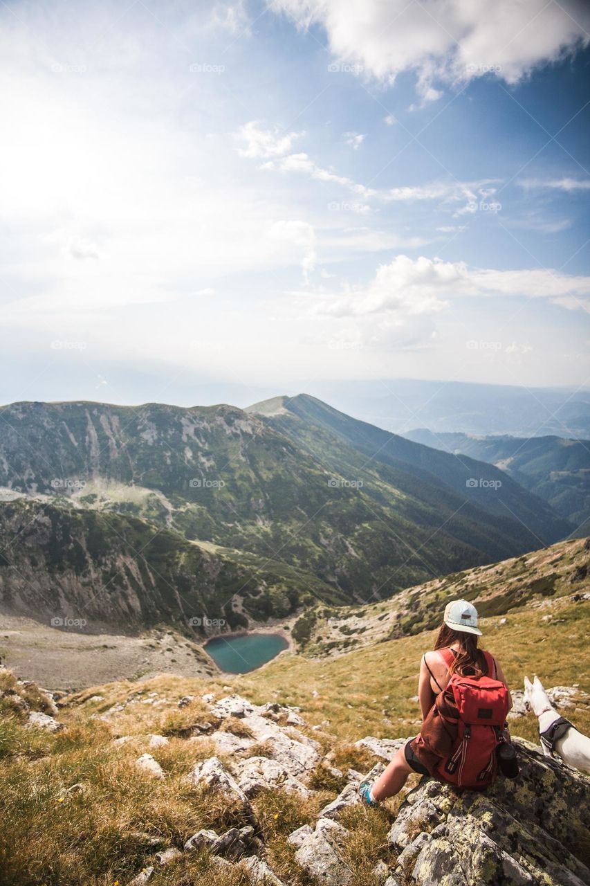 resting into the mountains