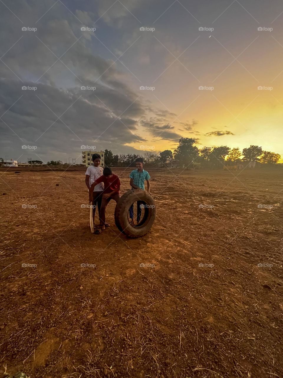 Play time with the sun set 