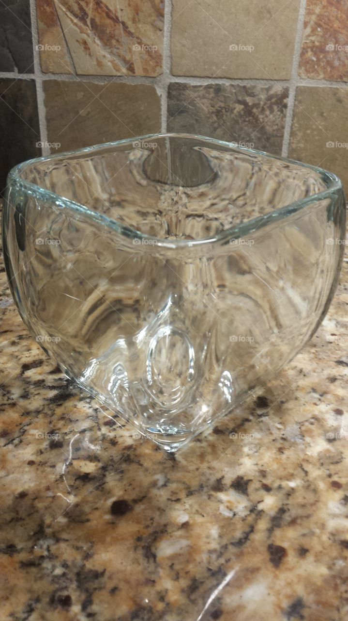 clear crystal bowl glassware