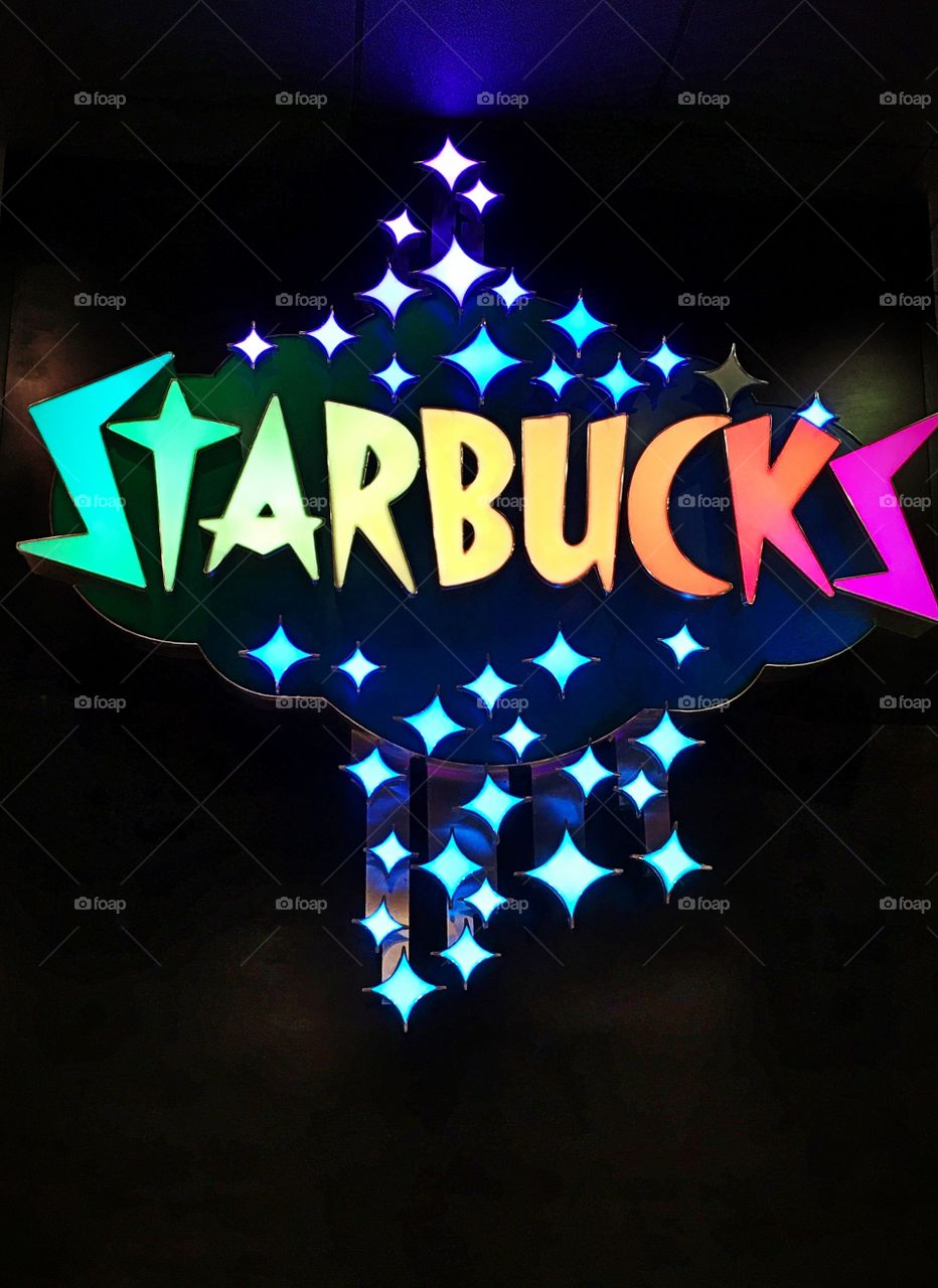 Starbucks sign at the Las Vegas Convention Center