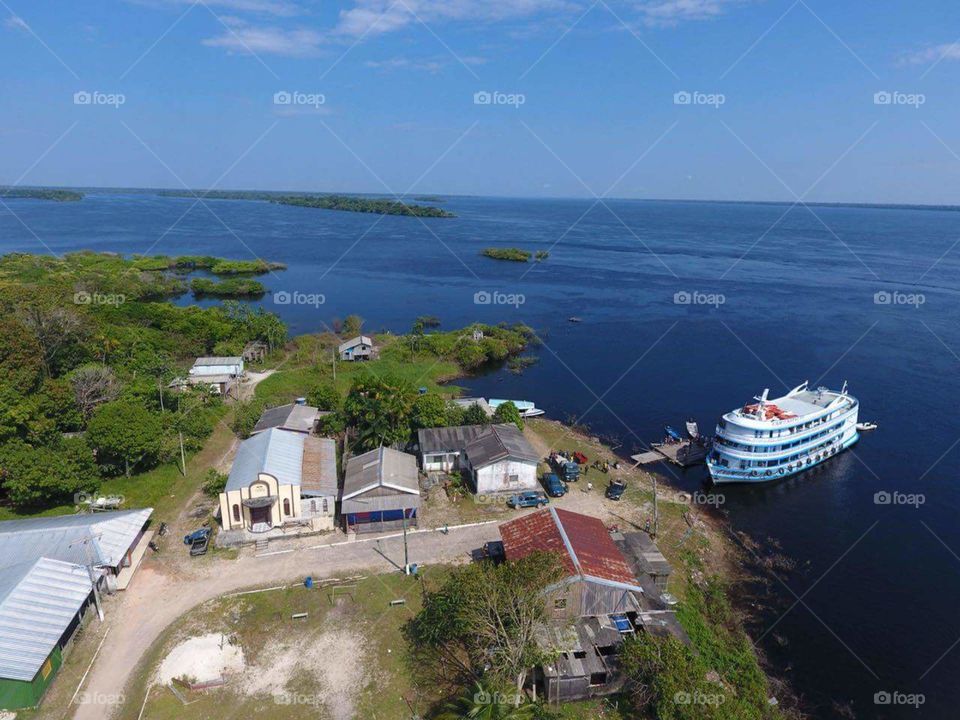 Lindo povoado amazônico