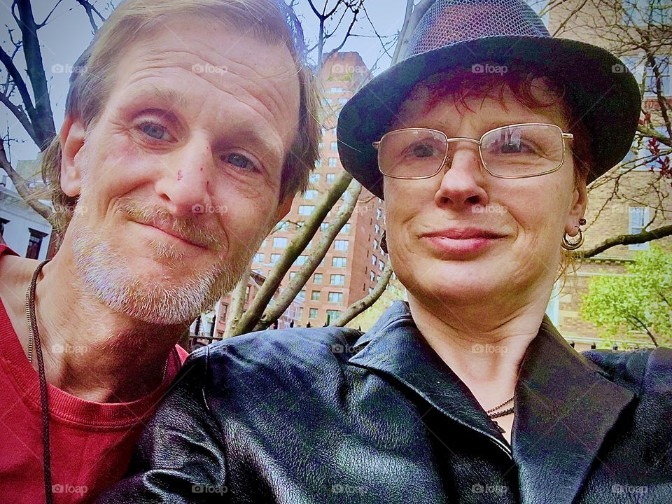 Petra and Timothy in a park in New York City’s West Village in Spring of 2020. Hypnotic Productions