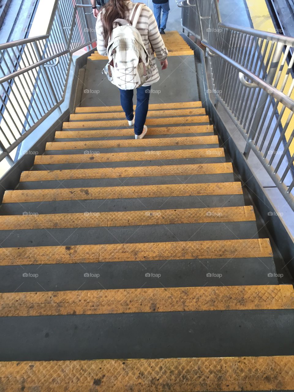 Step, Steps, People, Guidance, Handrail