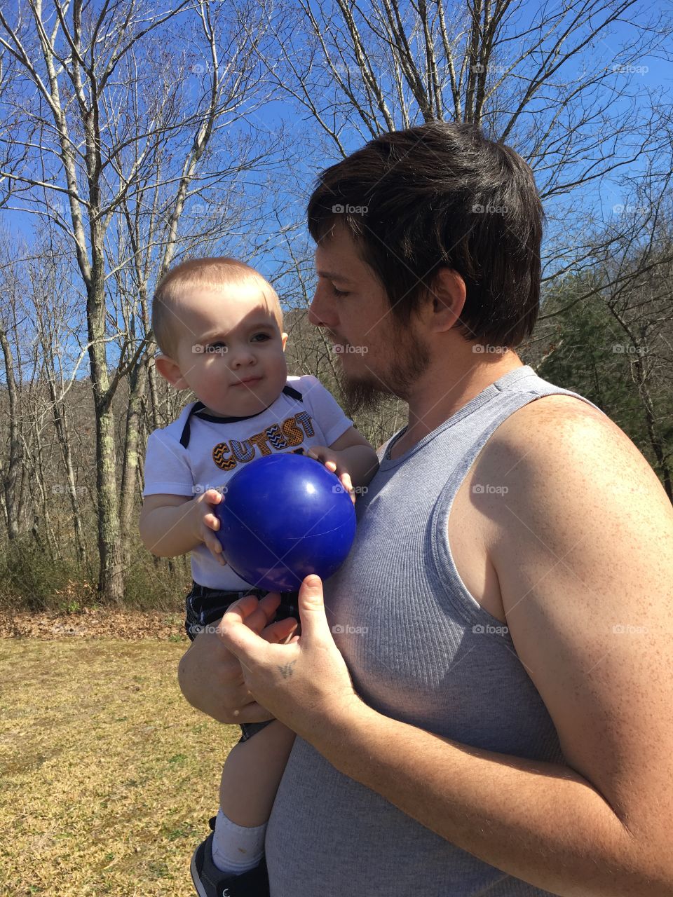 He loves playing outside with his Daddy. I can’t wait for Summer. 