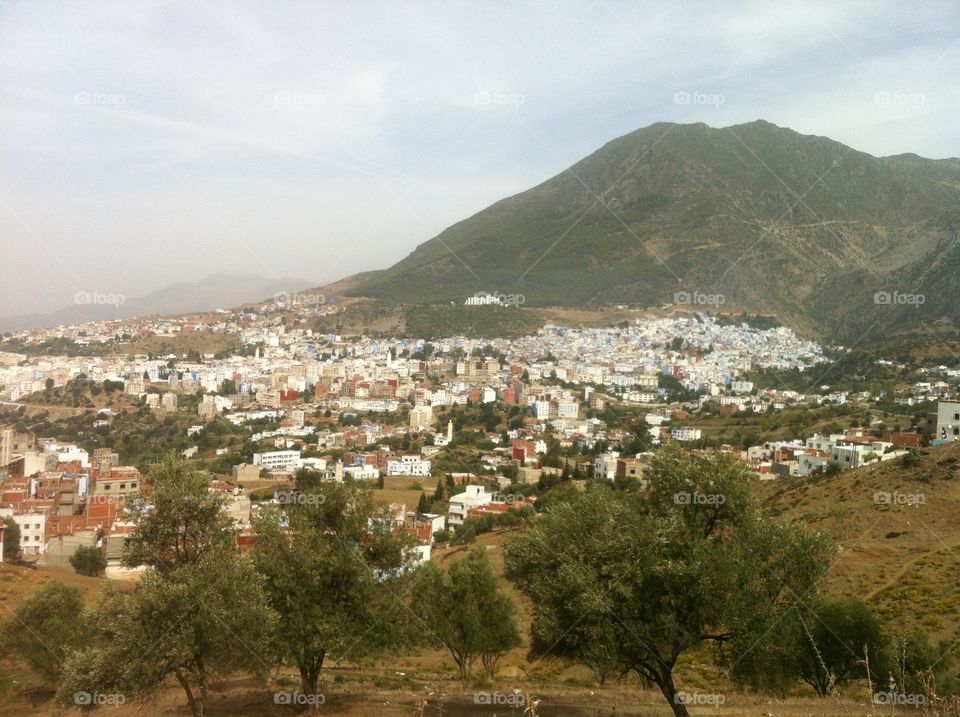 Chefchaouen. General view of Chefchaouen city in north of Morocco
