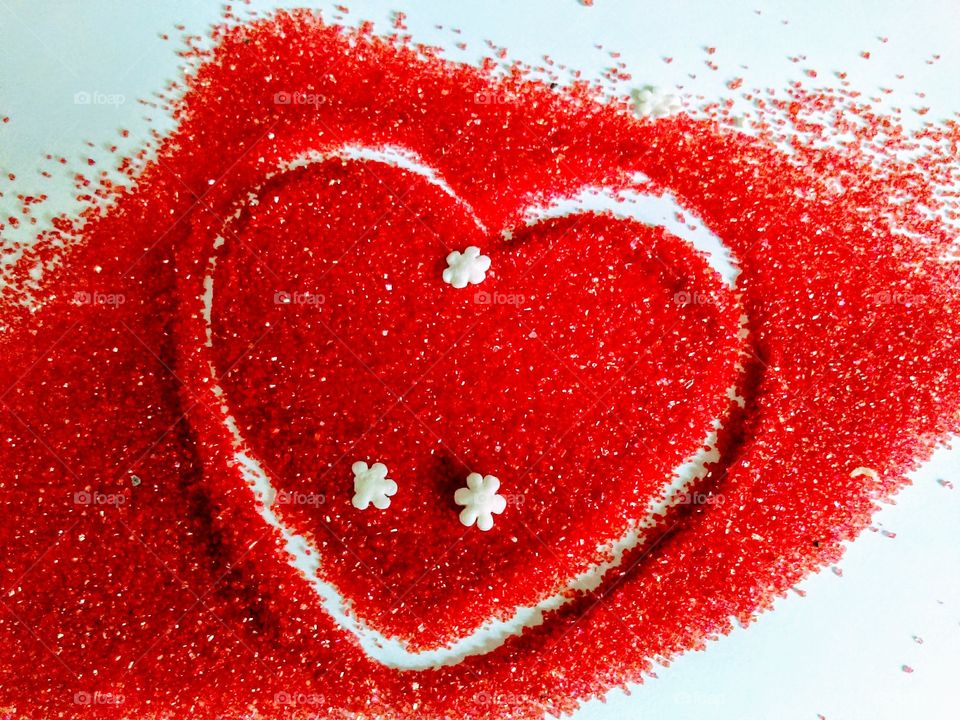 Red Sparkle Heart