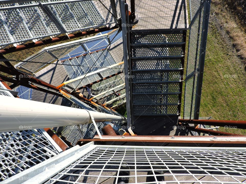 Metal stairs